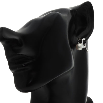 MIKIMOTO Pearl Pearl 0.3" Earring K18 White Gold Ladies [Used]