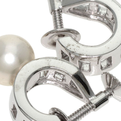 MIKIMOTO Pearl Pearl 0.3" Earring K18 White Gold Ladies [Used]