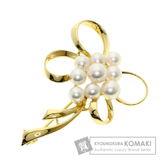 MIKIMOTO   Brooch Pearl Pearl K18 Yellow Gold Ladies