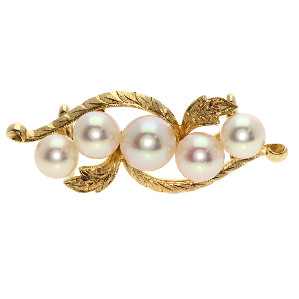 MIKIMOTO Pearl Pearl Obi closure K14 Yellow Gold Ladies [Used]