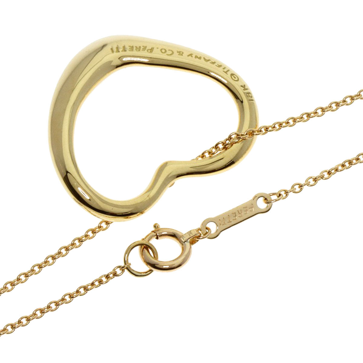 TIFFANY&Co.   Necklace Open heart K18 Yellow Gold Ladies