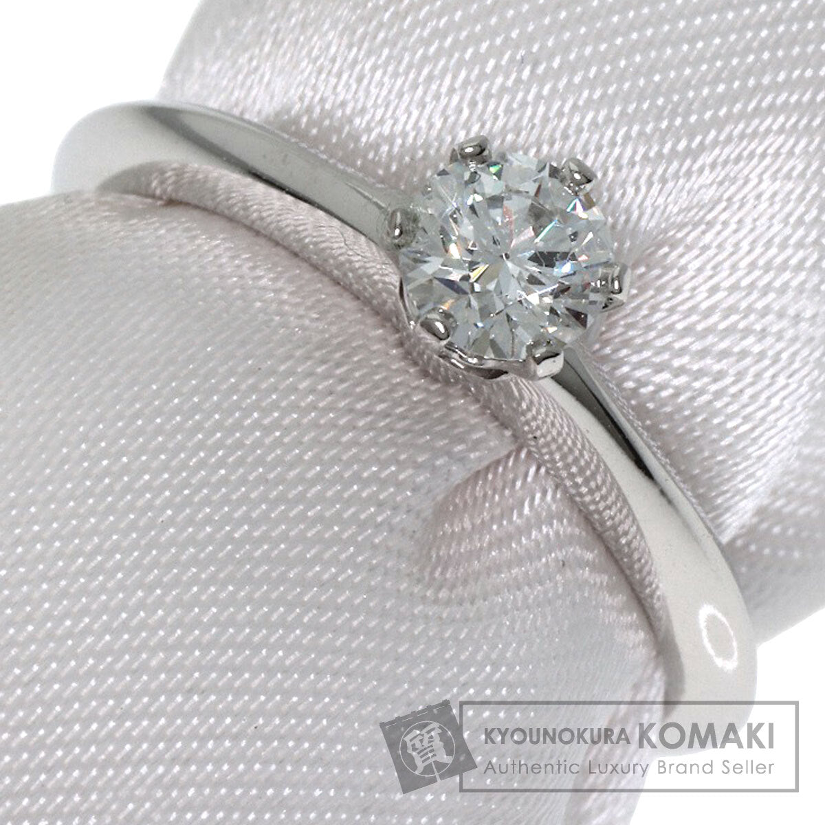 TIFFANY&Co. Solitaire 1P Diamond Ring Platinum PT950 Ladies [Used]