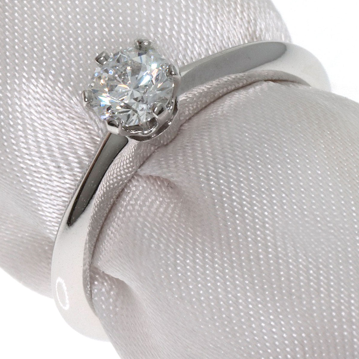 TIFFANY&Co. Solitaire 1P Diamond Ring Platinum PT950 Ladies [Used]