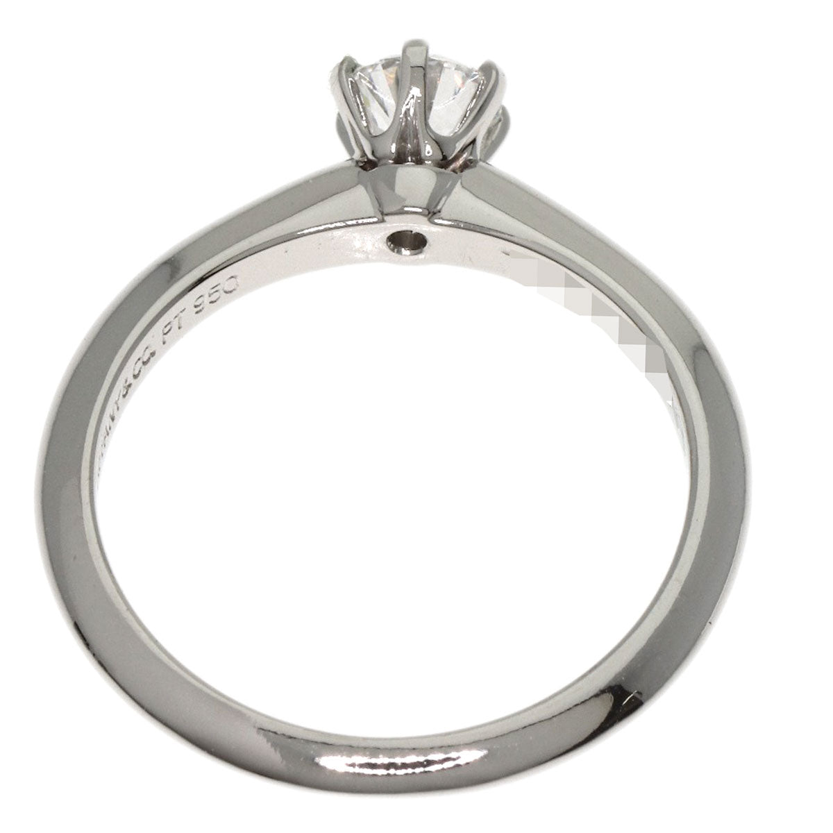 TIFFANY&Co. Solitaire 1P Diamond Ring Platinum PT950 Ladies [Used]