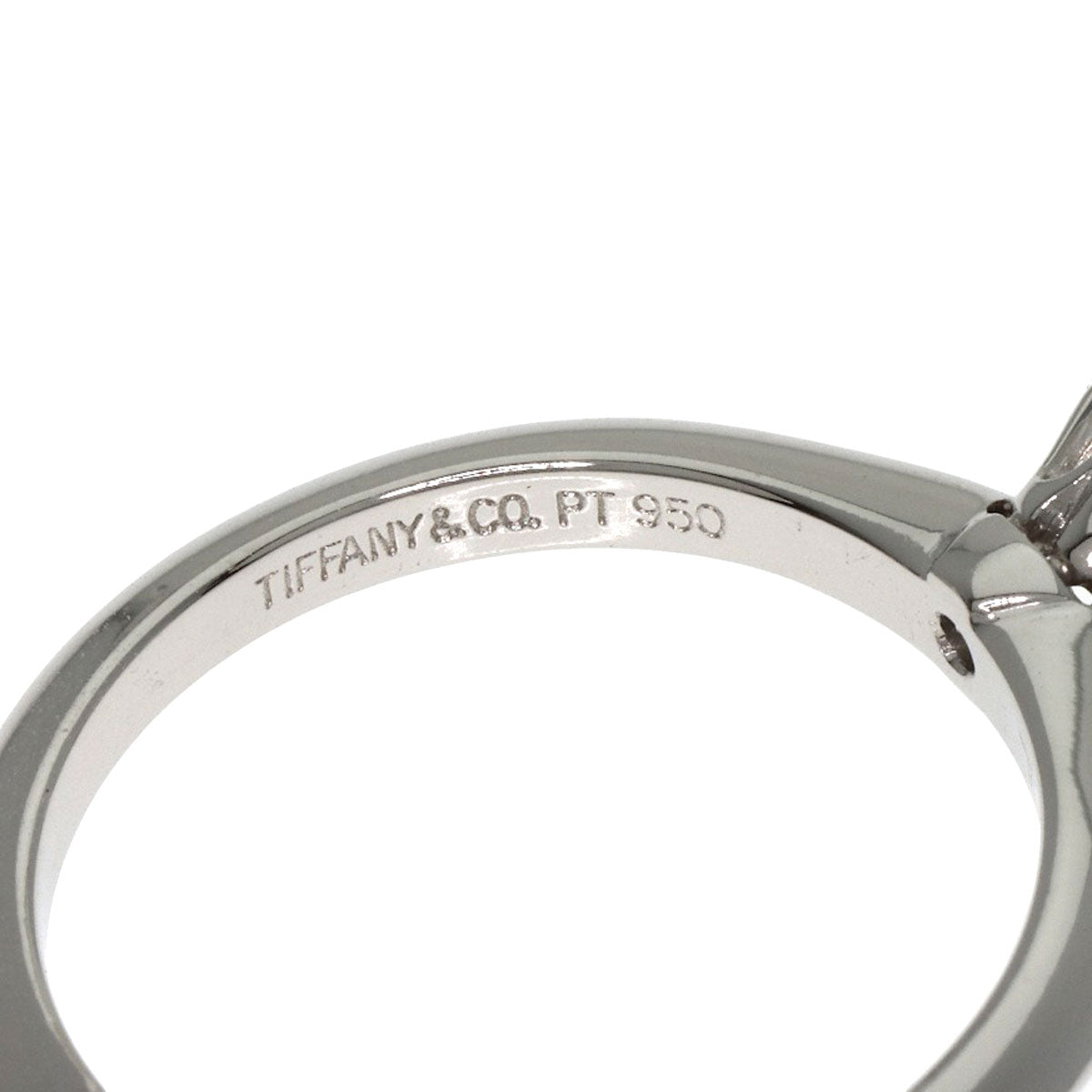 TIFFANY&Co. Solitaire 1P Diamond Ring Platinum PT950 Ladies [Used]