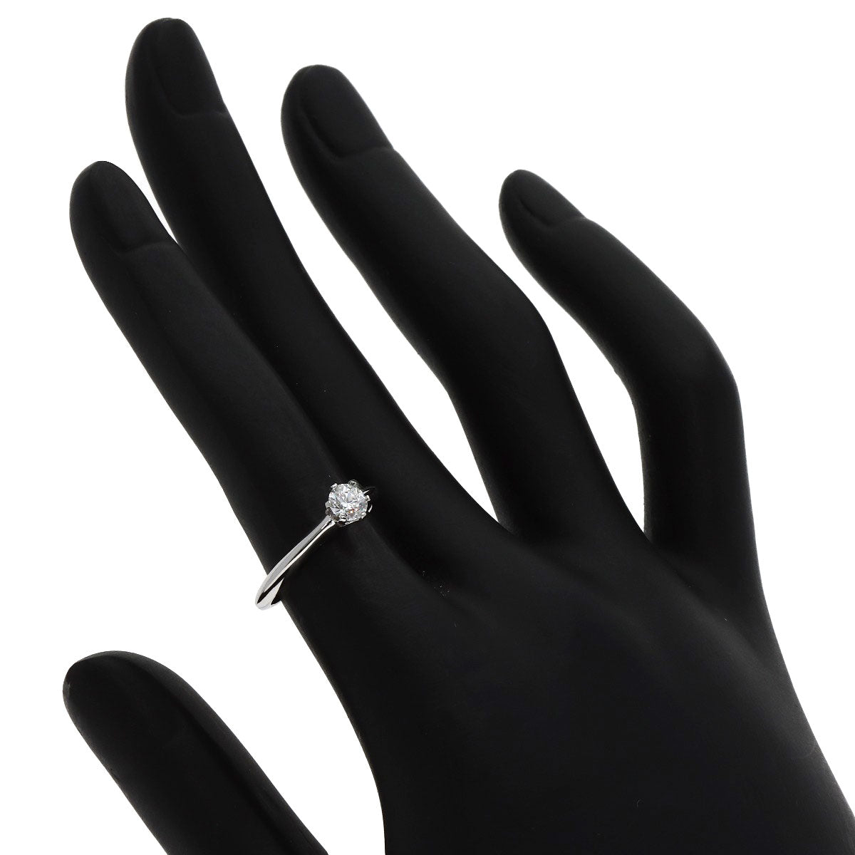 TIFFANY&Co. Solitaire 1P Diamond Ring Platinum PT950 Ladies [Used]