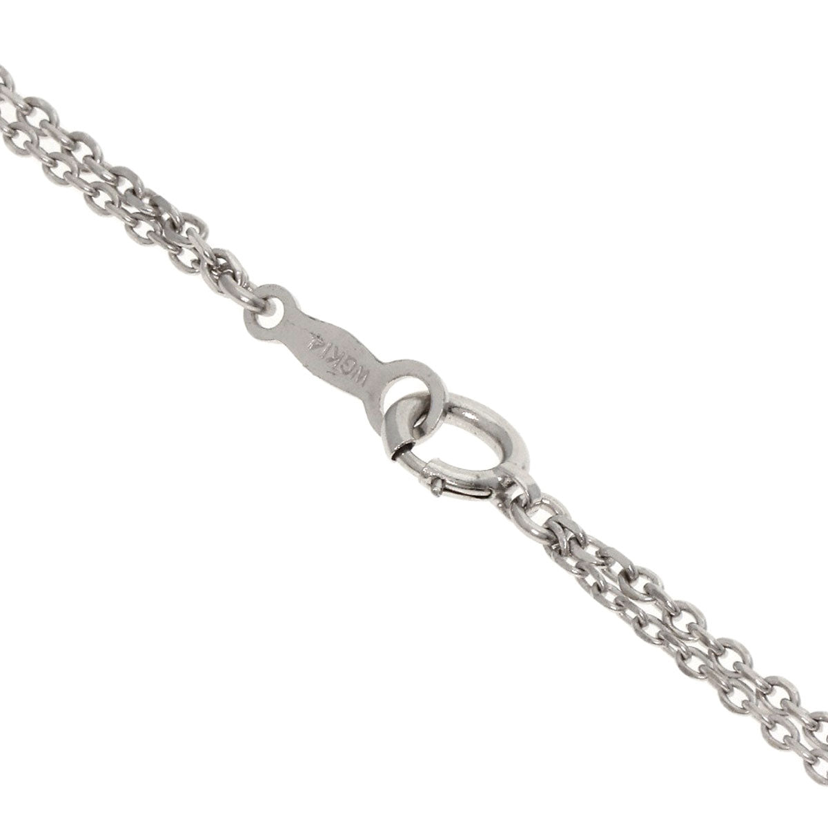 MIKIMOTO Pearl Pearl 7P Station 2-row Necklace K14 White Gold Ladies [Used]