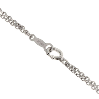 MIKIMOTO Pearl Pearl 7P Station 2-row Necklace K14 White Gold Ladies [Used]