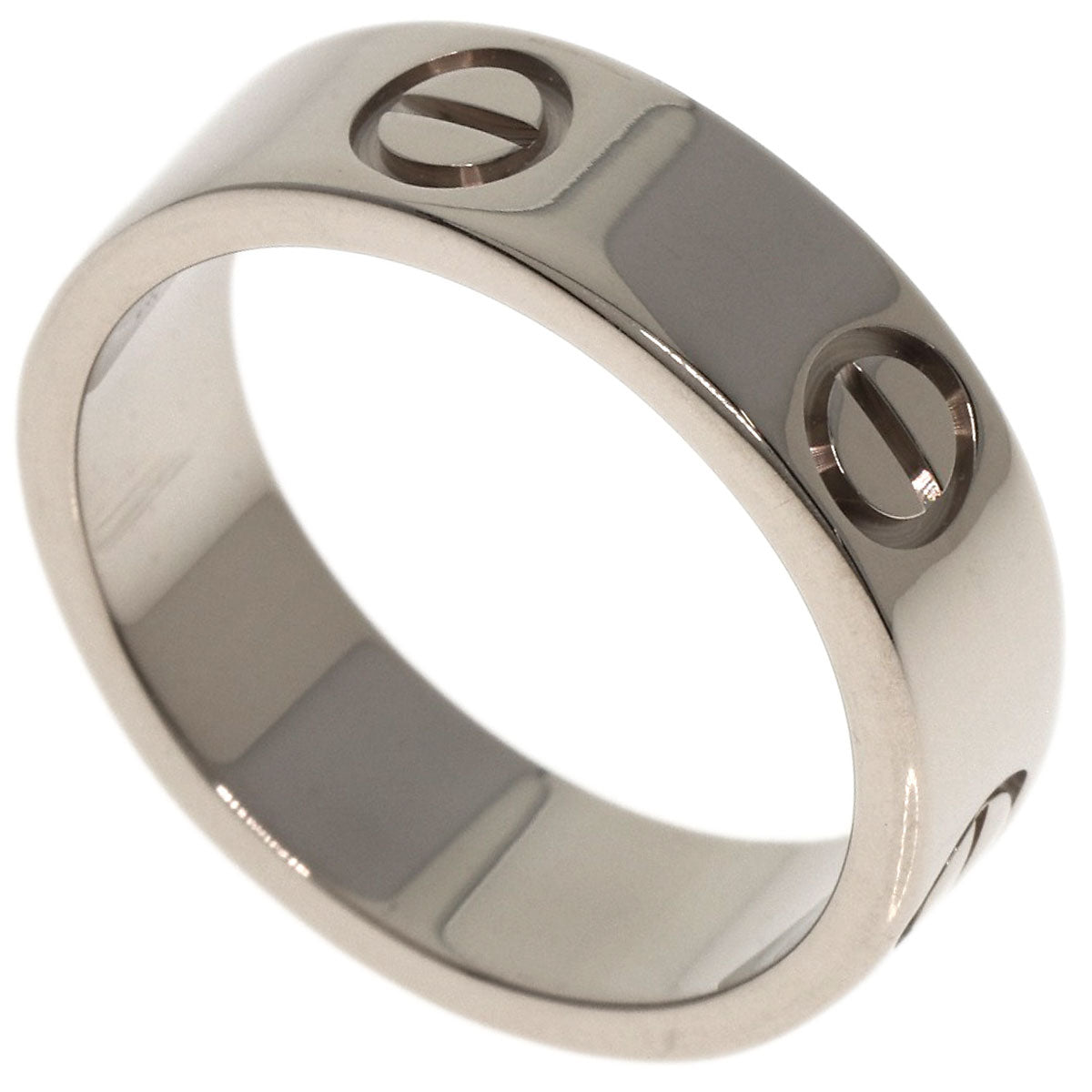 CARTIER love ring #51 Ring K18 White Gold Ladies [Used]