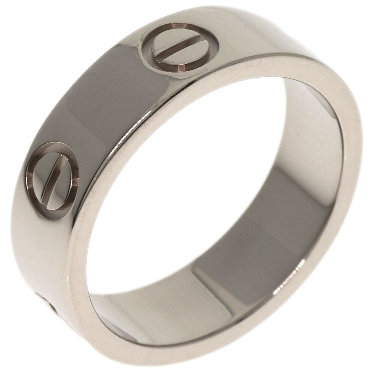 CARTIER love ring #51 Ring K18 White Gold Ladies [Used]