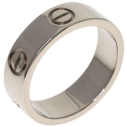 CARTIER love ring #51 Ring K18 White Gold Ladies [Used]