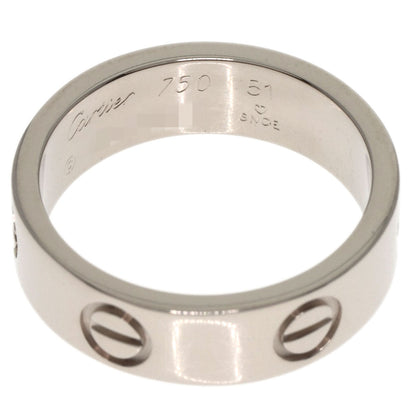 CARTIER love ring #51 Ring K18 White Gold Ladies [Used]