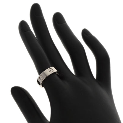 CARTIER love ring #51 Ring K18 White Gold Ladies [Used]