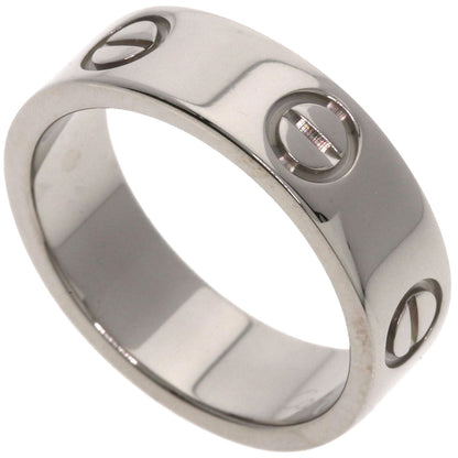 CARTIER love ring #50 Ring K18 White Gold Ladies [Used]