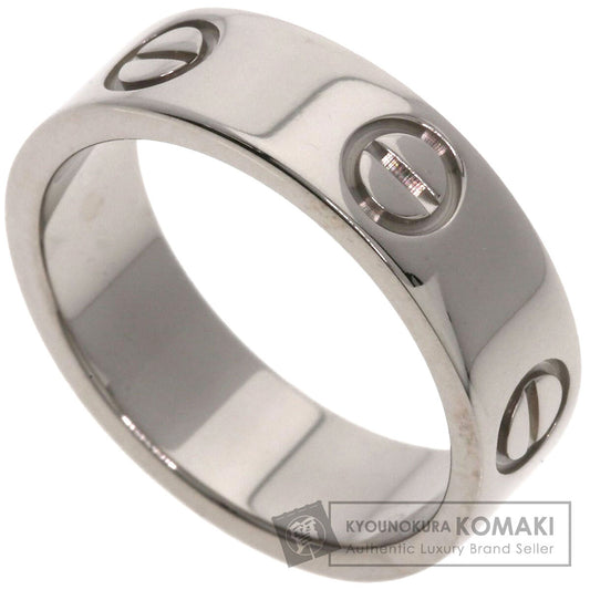 CARTIER love ring #50 Ring K18 White Gold Ladies [Used]
