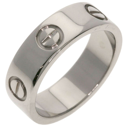 CARTIER love ring #50 Ring K18 White Gold Ladies [Used]