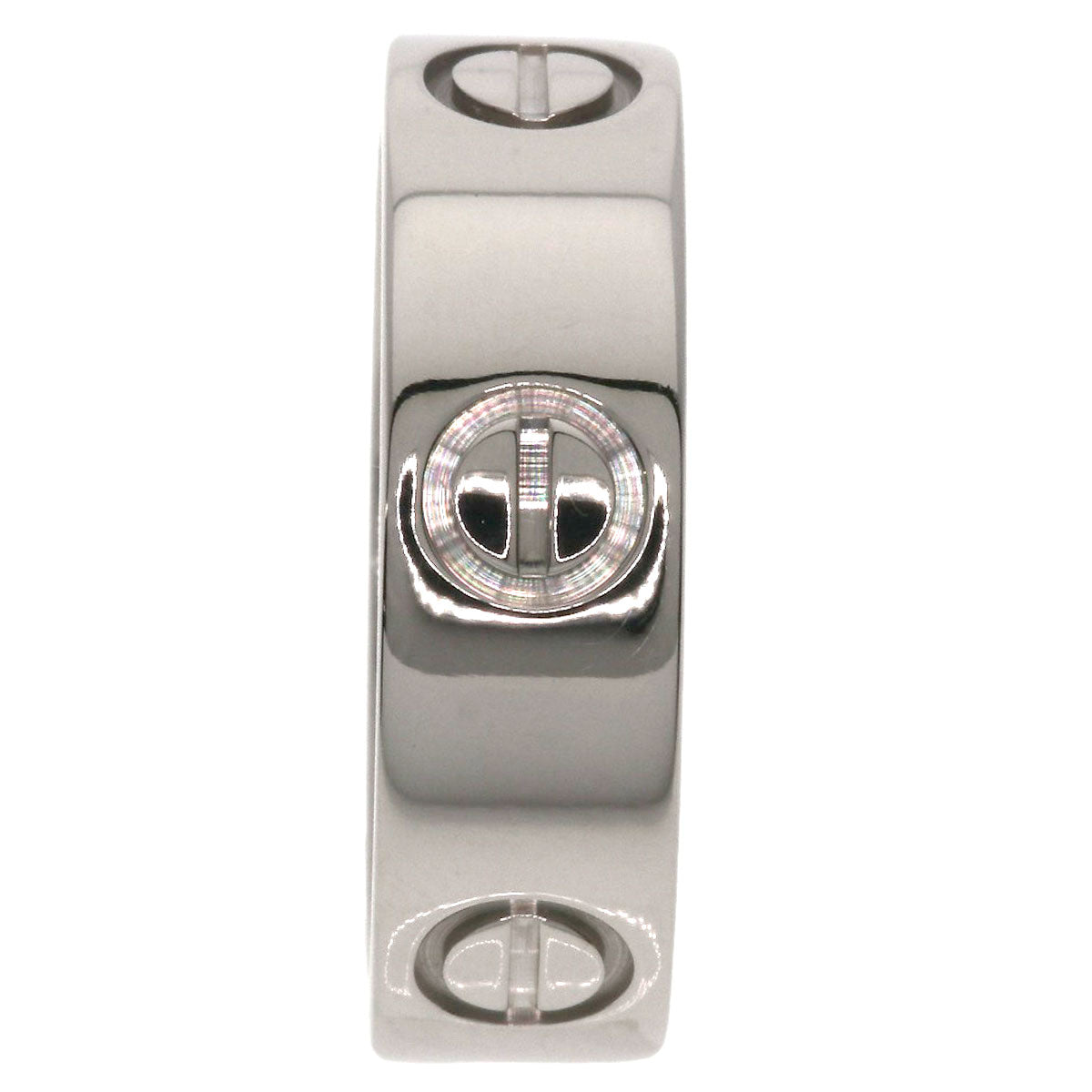 CARTIER love ring #50 Ring K18 White Gold Ladies [Used]