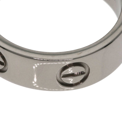 CARTIER love ring #50 Ring K18 White Gold Ladies [Used]