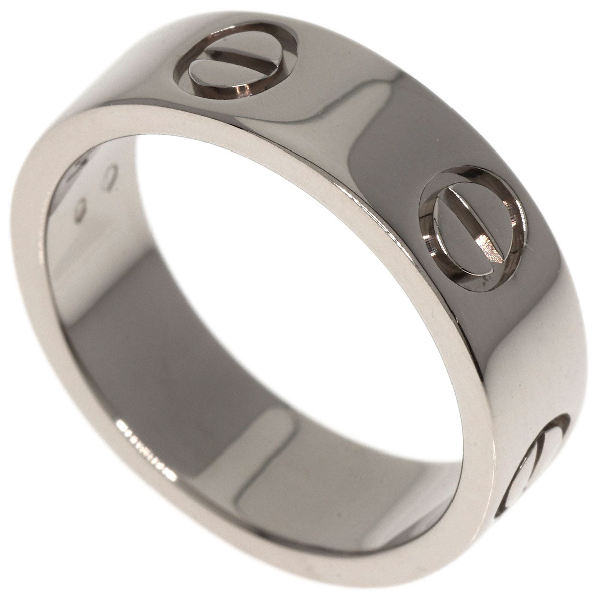 CARTIER love ring #49 Ring K18 White Gold Ladies [Used]