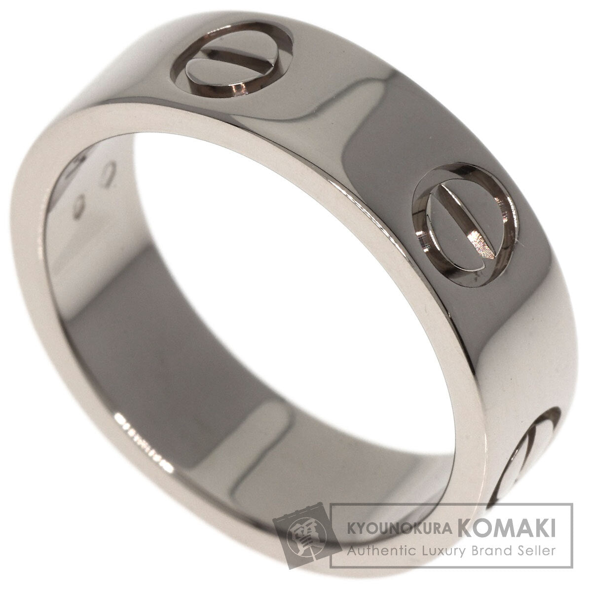 CARTIER love ring #49 Ring K18 White Gold Ladies [Used]