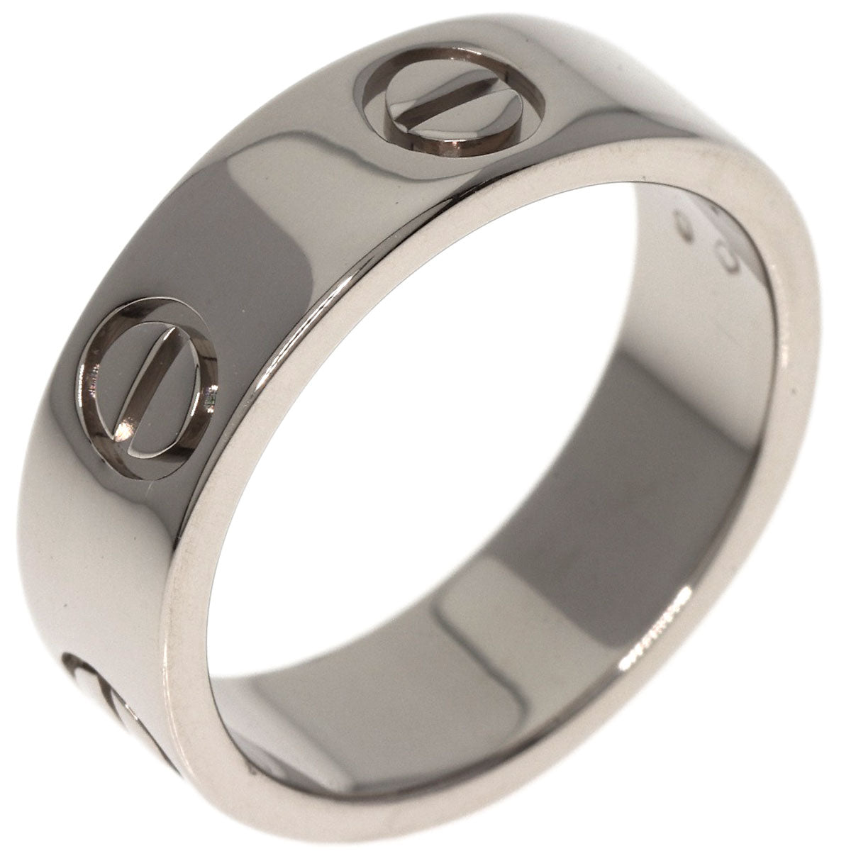 CARTIER love ring #49 Ring K18 White Gold Ladies [Used]