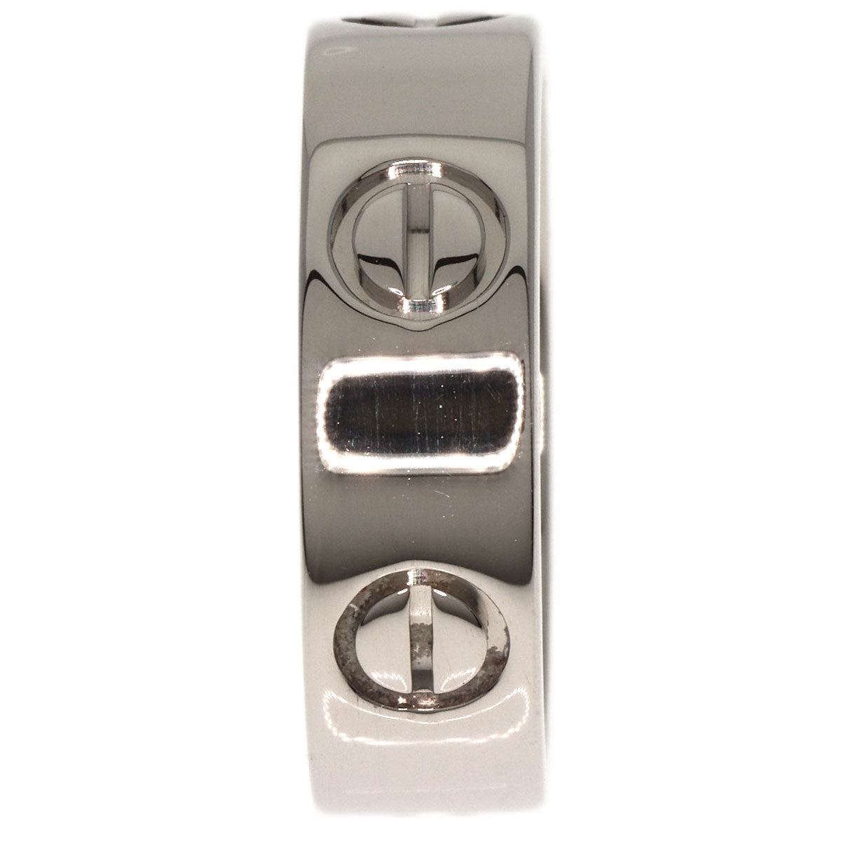 CARTIER love ring #49 Ring K18 White Gold Ladies [Used]