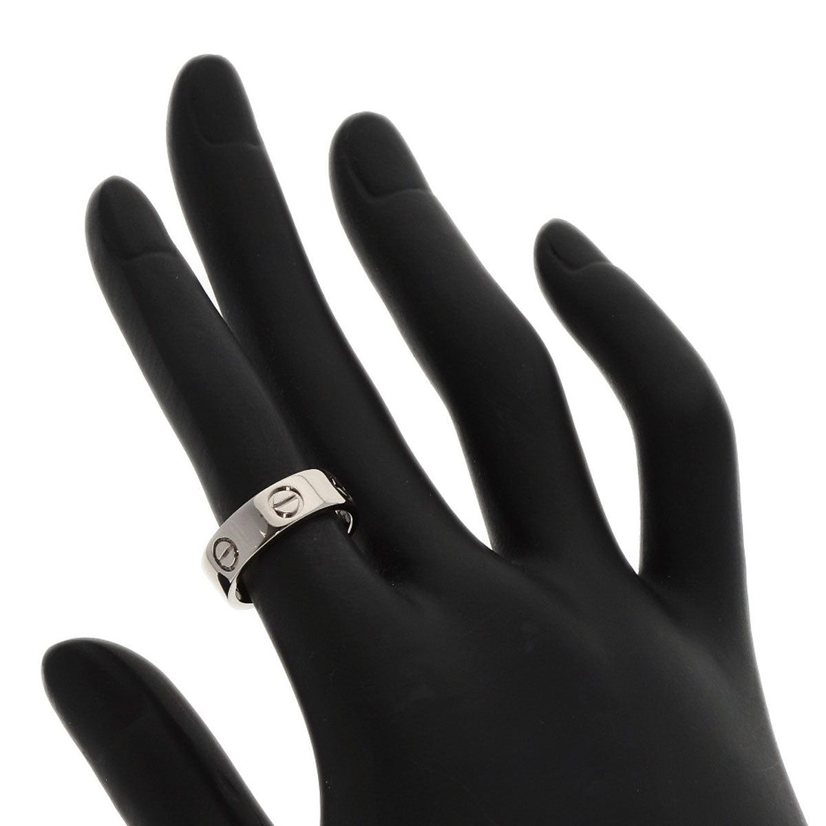 CARTIER love ring #49 Ring K18 White Gold Ladies [Used]