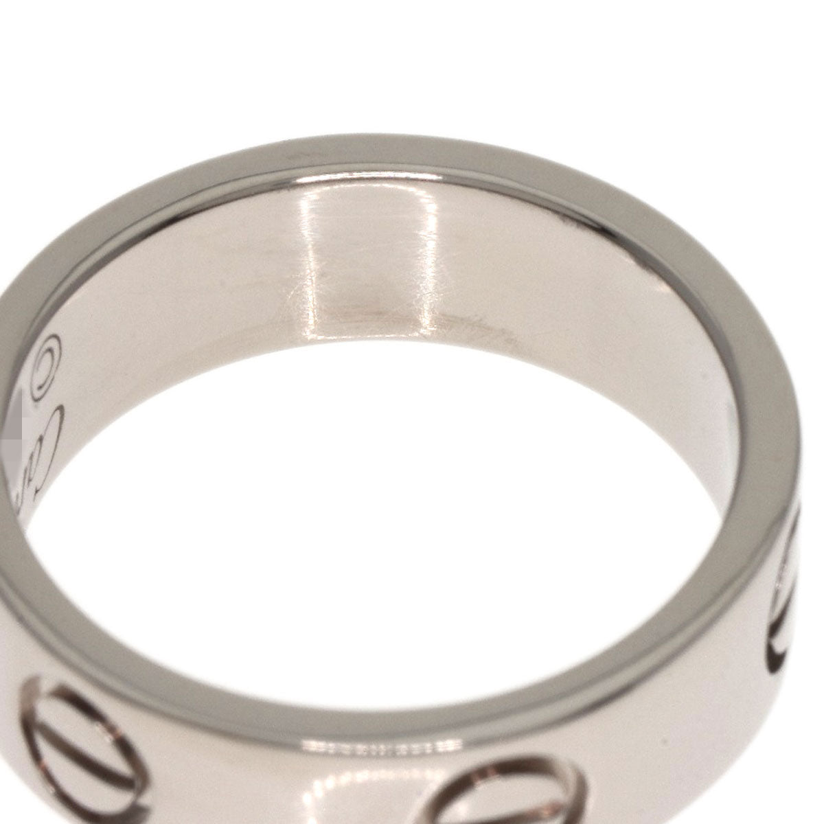CARTIER love ring #49 Ring K18 White Gold Ladies [Used]