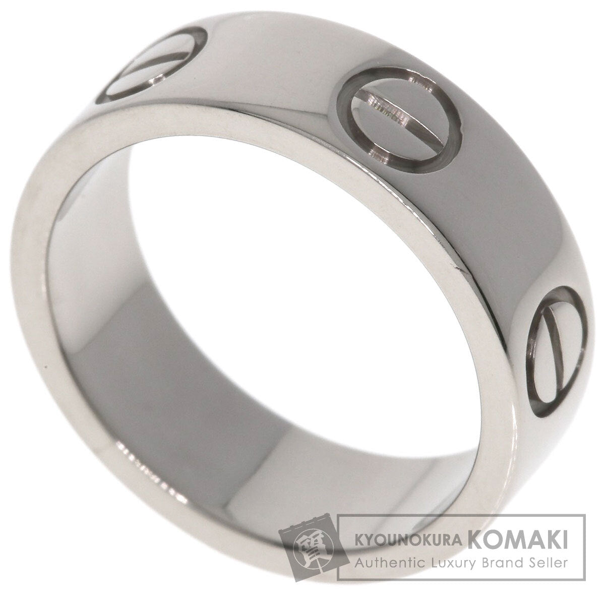 CARTIER love ring #47 Ring K18 White Gold Ladies [Used]