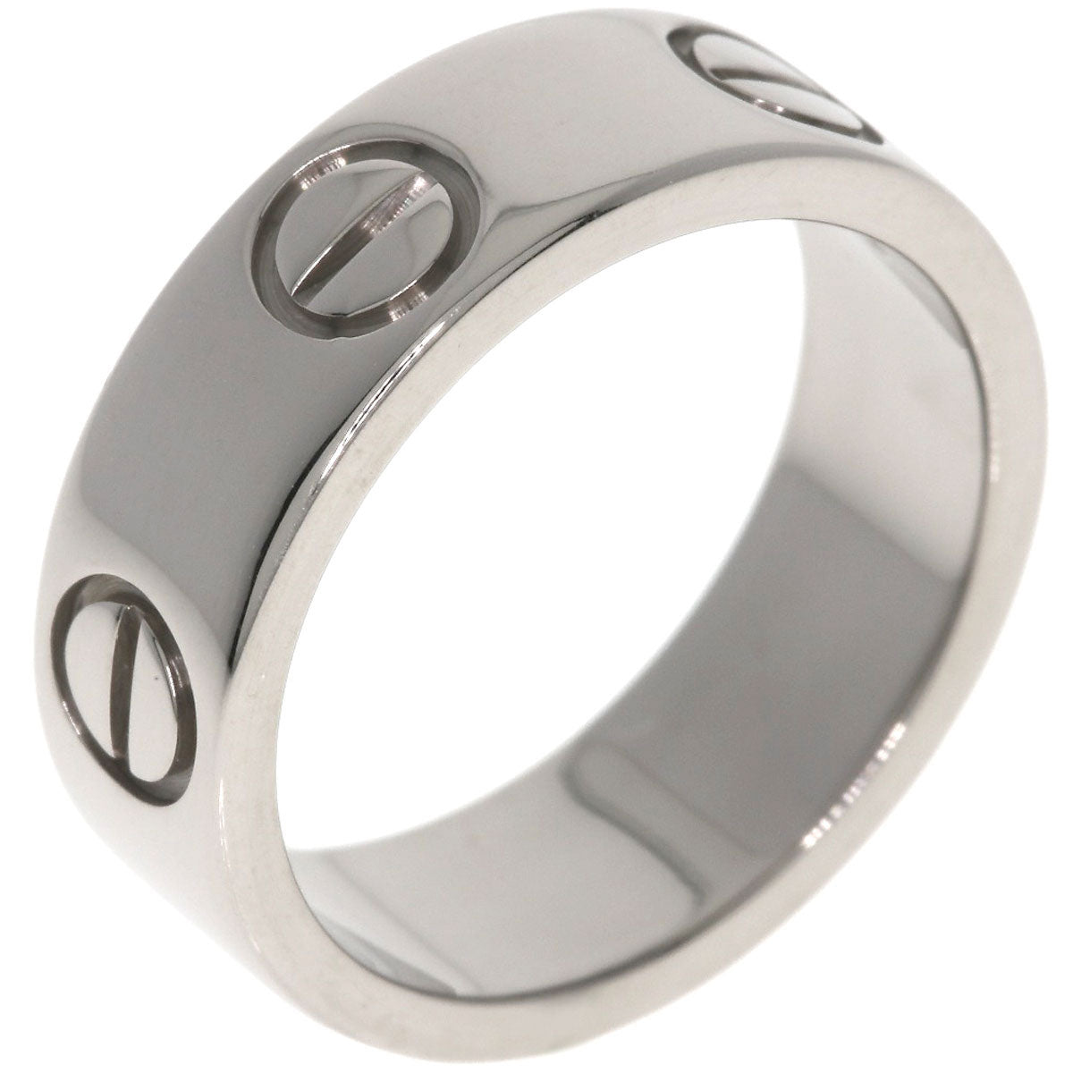 CARTIER love ring #47 Ring K18 White Gold Ladies [Used]