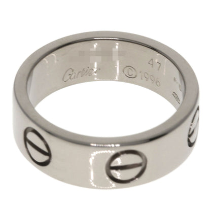 CARTIER love ring #47 Ring K18 White Gold Ladies [Used]
