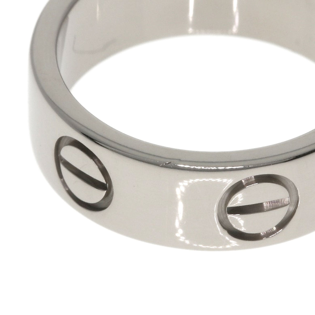 CARTIER love ring #47 Ring K18 White Gold Ladies [Used]