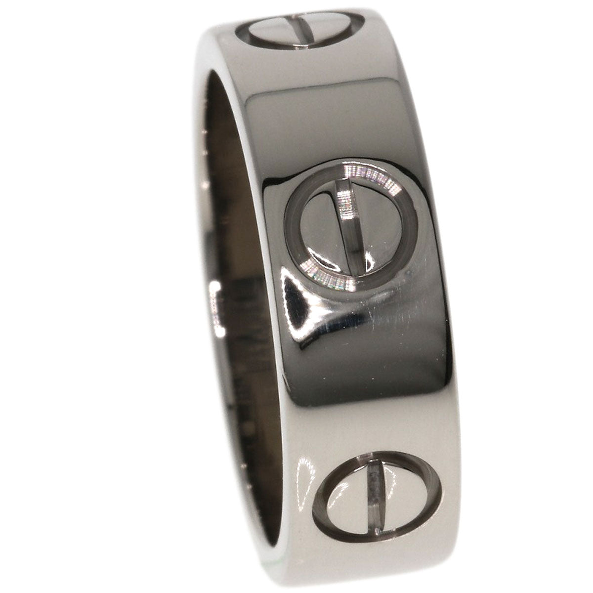 CARTIER love ring #47 Ring K18 White Gold Ladies [Used]