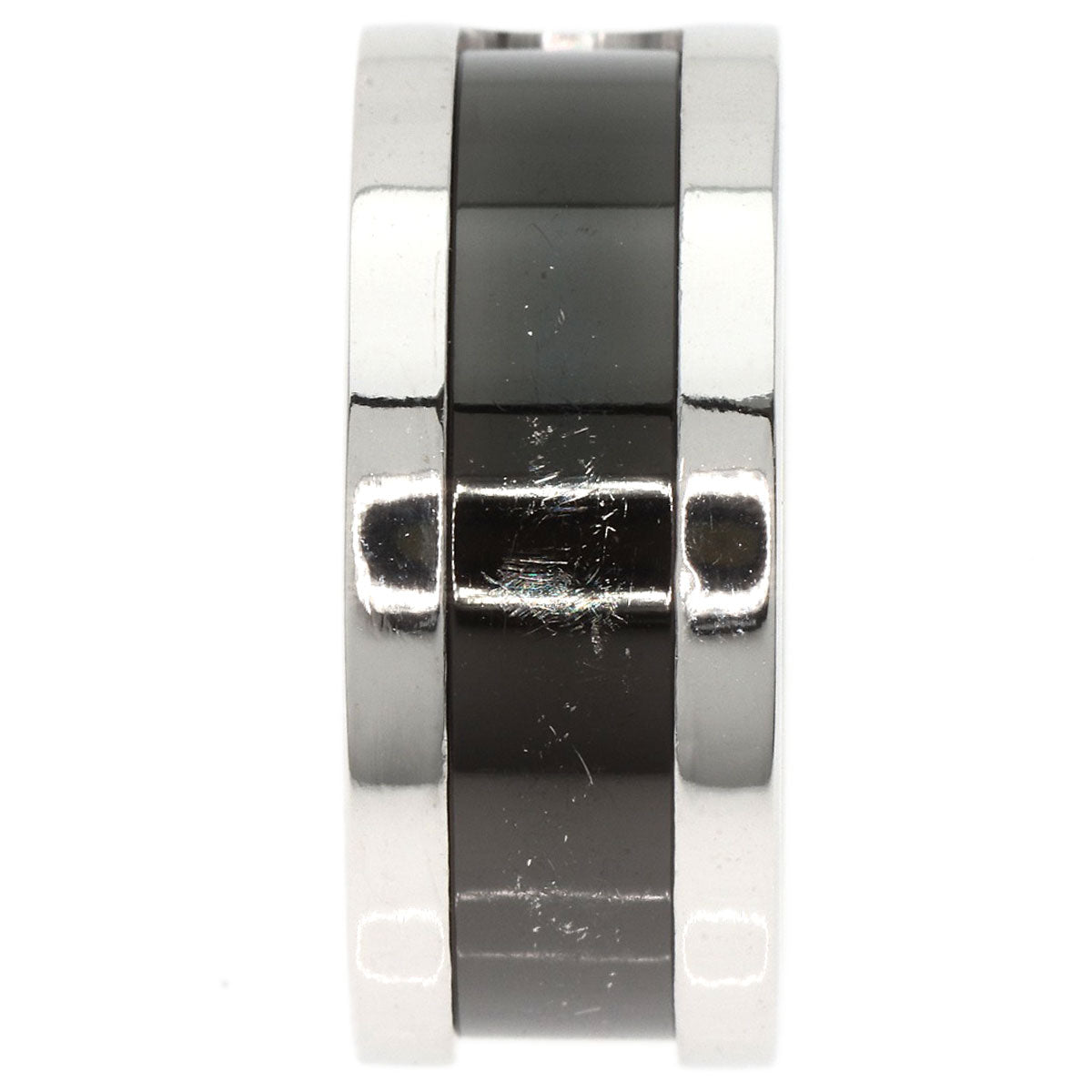 CARTIER   Ring C2 Black Lacquer #53 K18 White Gold Ladies
