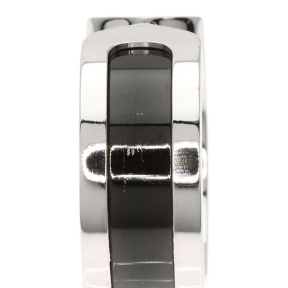 CARTIER   Ring C2 Black Lacquer #53 K18 White Gold Ladies