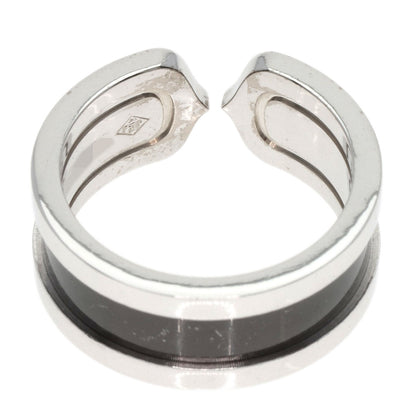 CARTIER   Ring C2 Black Lacquer #53 K18 White Gold Ladies