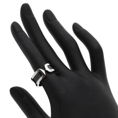 CARTIER   Ring C2 Black Lacquer #53 K18 White Gold Ladies
