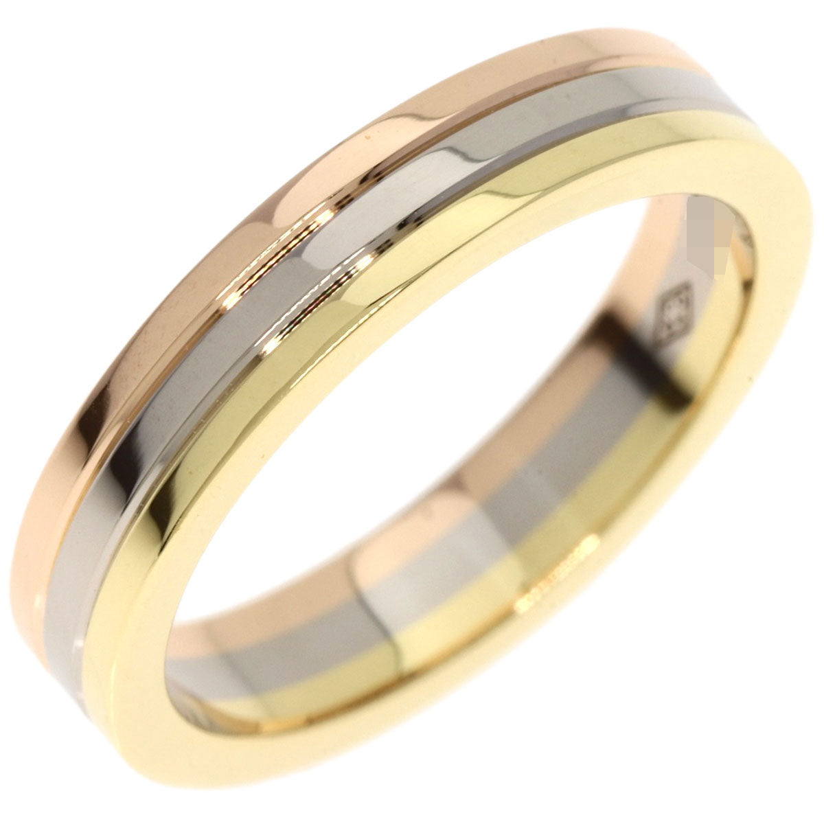 CARTIER Three colors # 47 Ring K18 Yellow Gold K18 White GoldLadies [Used]