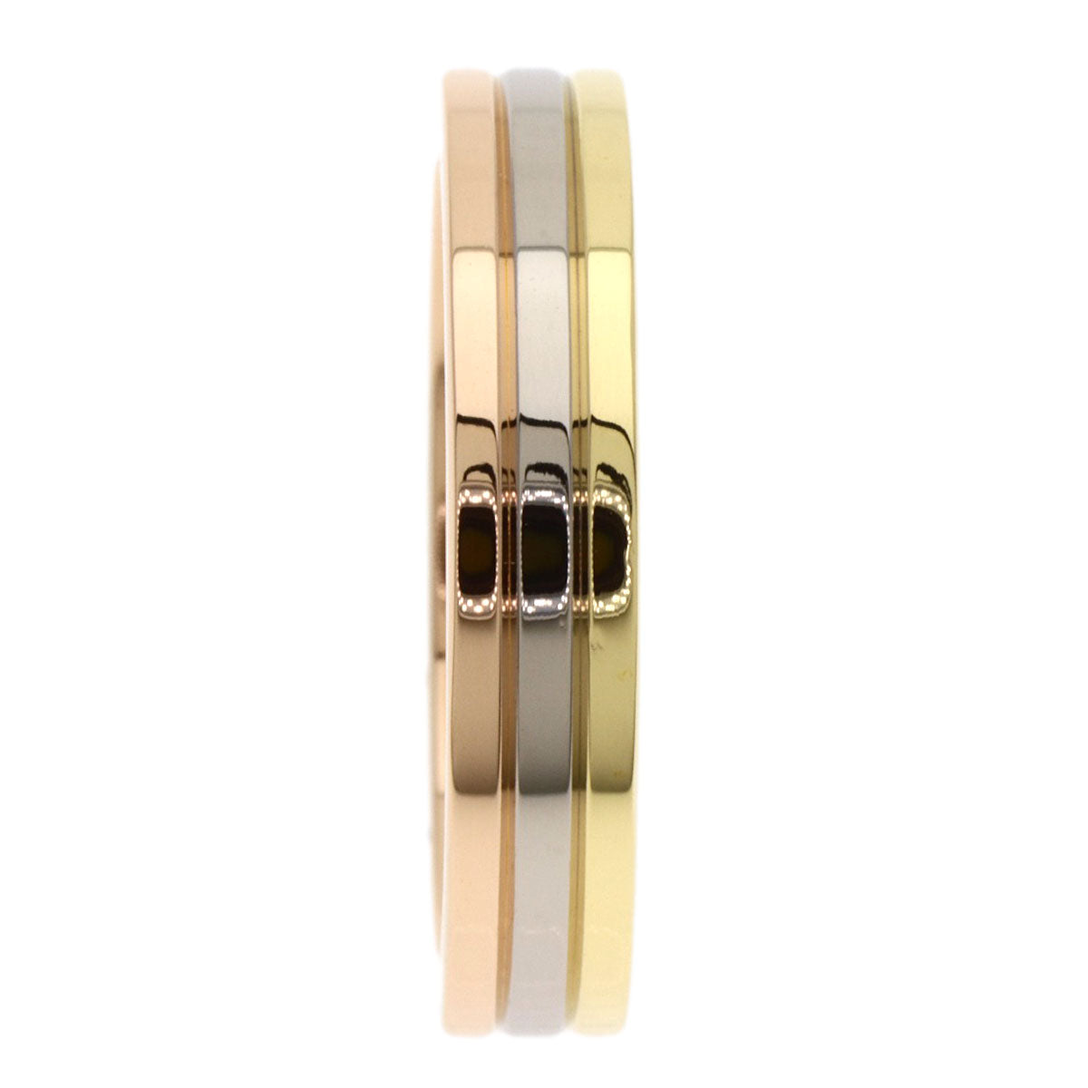 CARTIER Three colors # 47 Ring K18 Yellow Gold K18 White GoldLadies [Used]