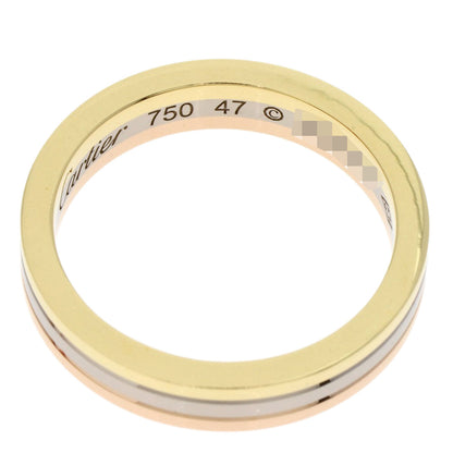 CARTIER Three colors # 47 Ring K18 Yellow Gold K18 White GoldLadies [Used]