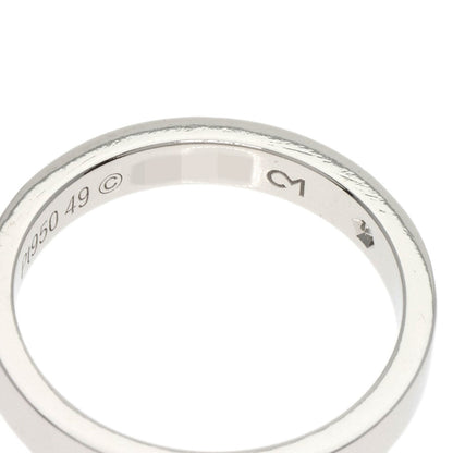 CARTIER   Ring Engraved 1P Diamond # 49 Platinum PT950 Ladies