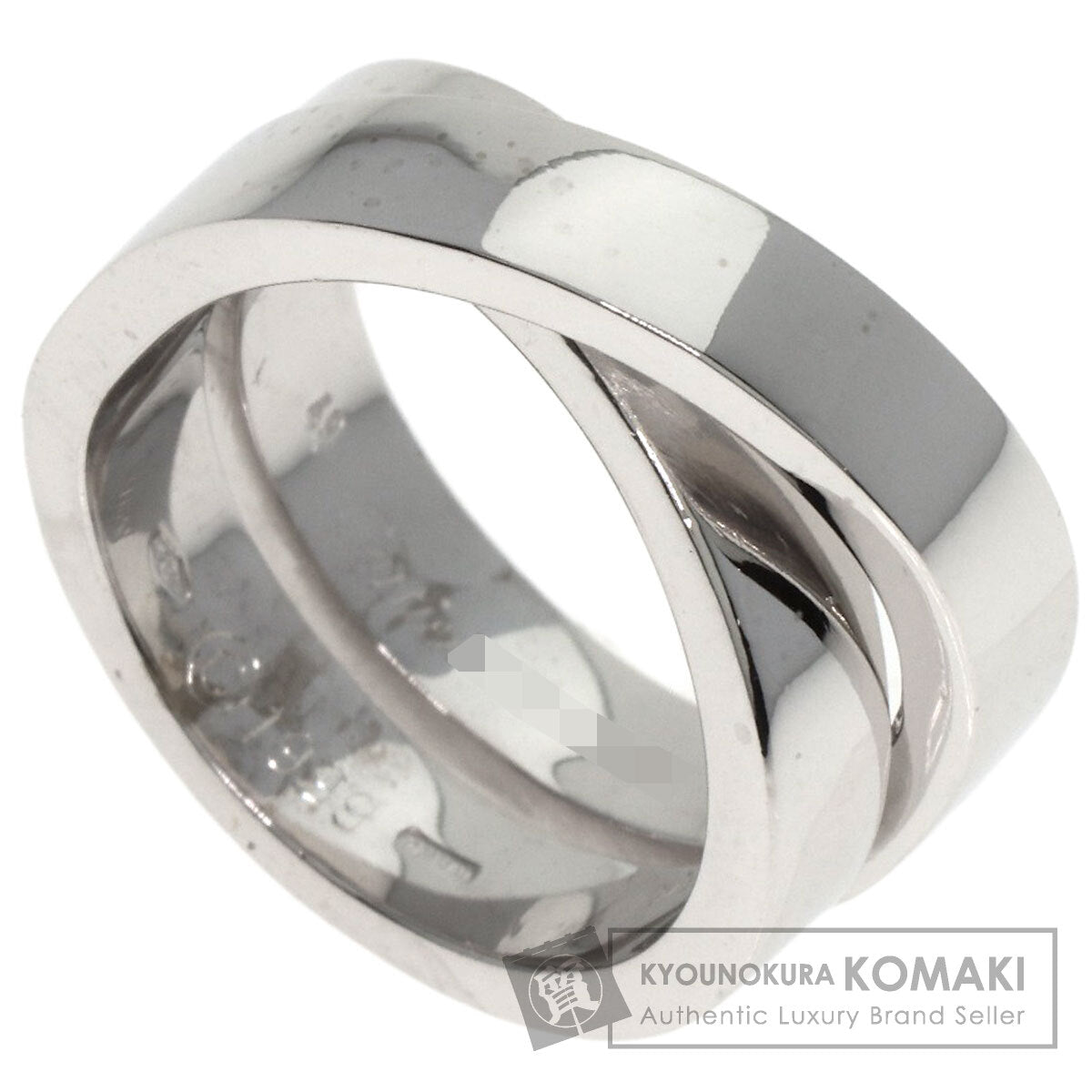 CARTIER   Ring Paris ring # 49 K18 White Gold Ladies