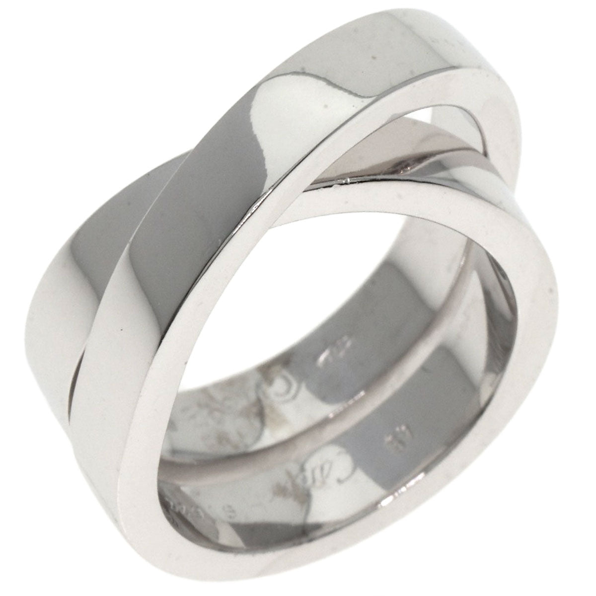CARTIER   Ring Paris ring # 49 K18 White Gold Ladies
