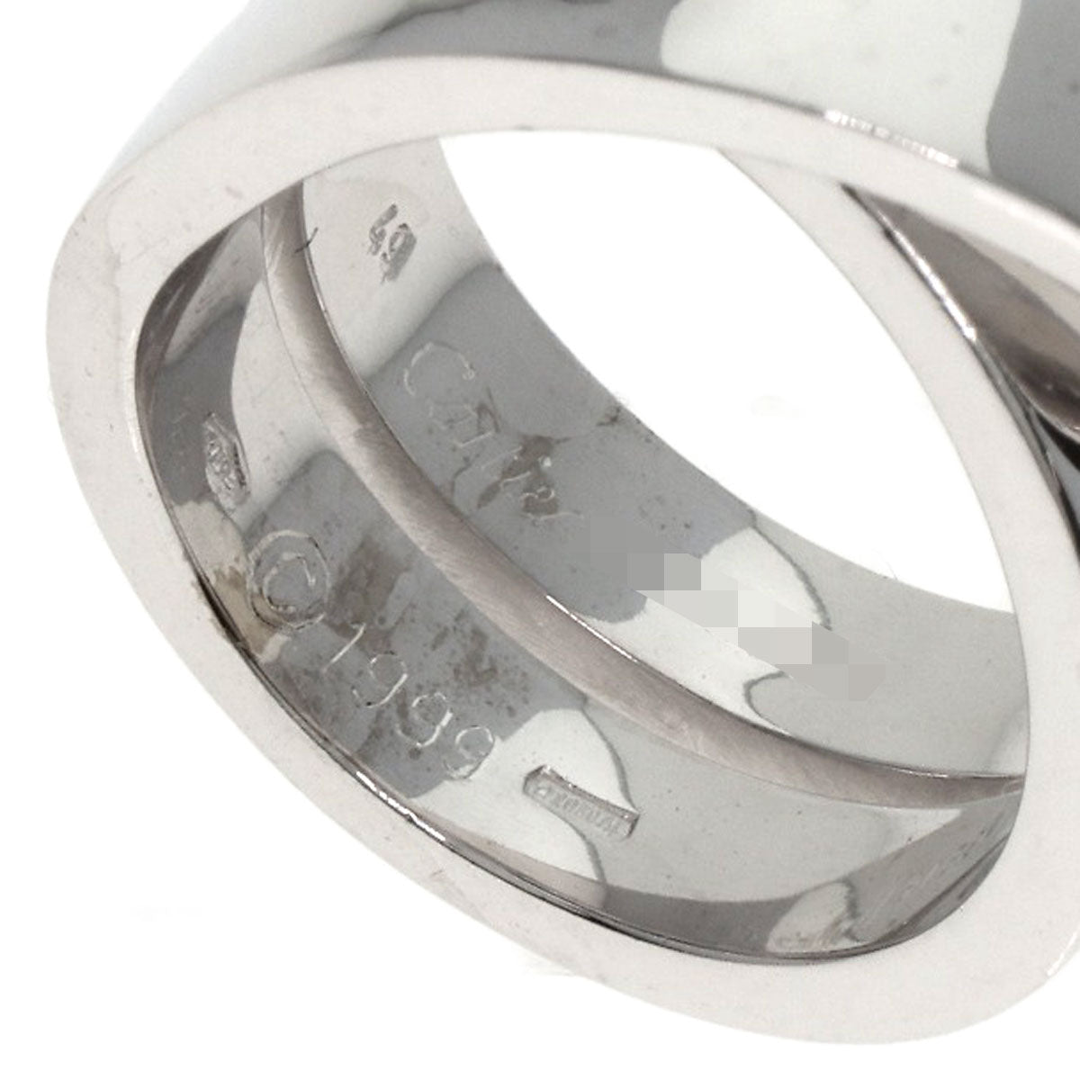 CARTIER   Ring Paris ring # 49 K18 White Gold Ladies