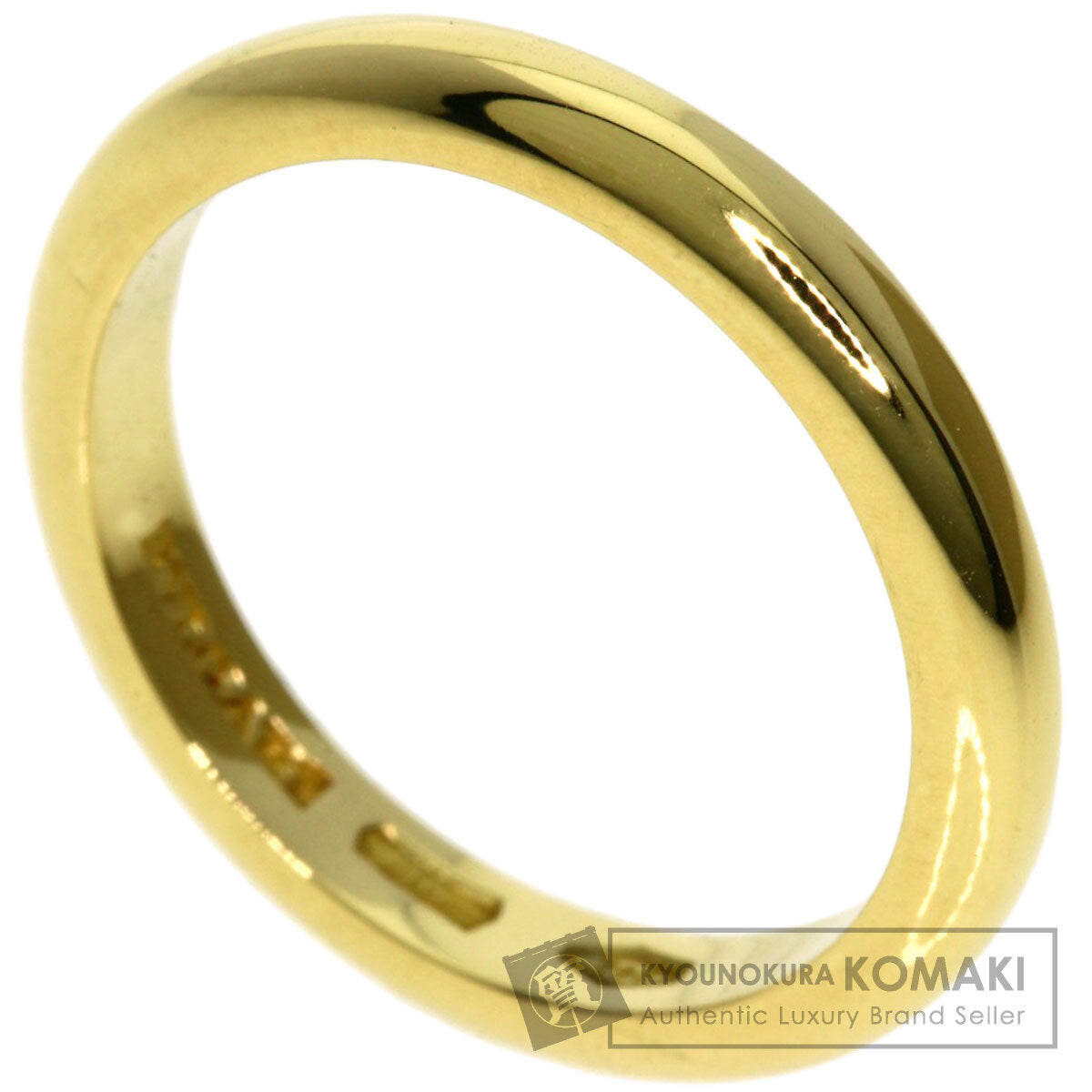 BVLGARI wedding Ring K18 Yellow Gold Ladies [Used]