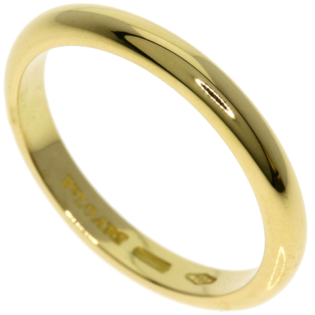 BVLGARI wedding Ring K18 Yellow Gold Ladies [Used]