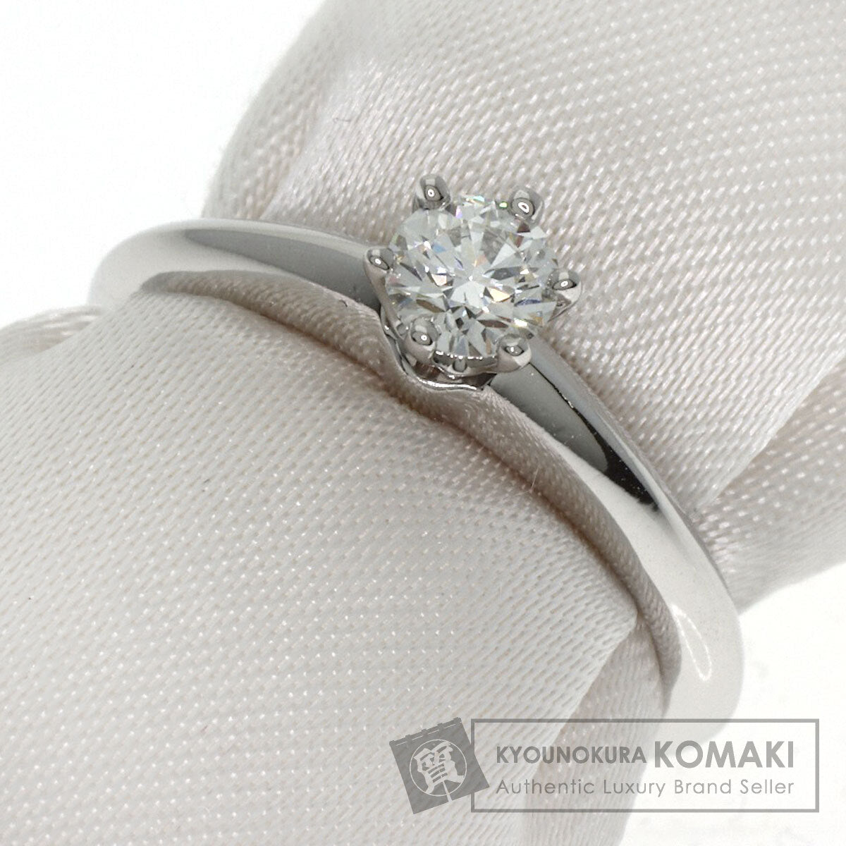 TIFFANY&Co. Solitaire 1P Diamond Ring Platinum PT950 Ladies [Used]