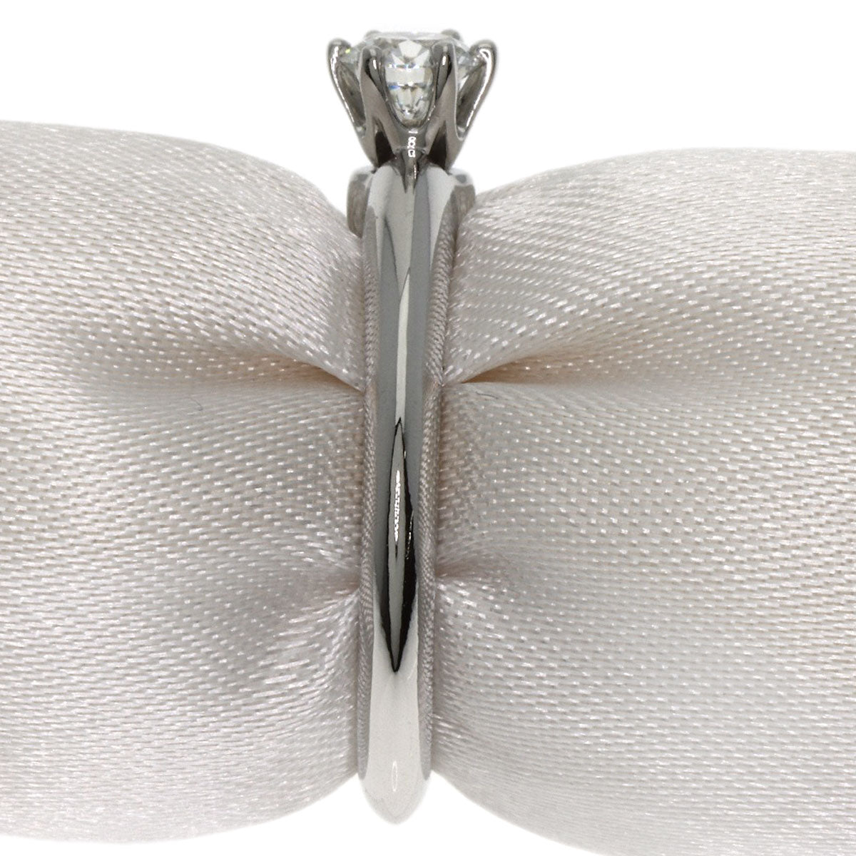 TIFFANY&Co. Solitaire 1P Diamond Ring Platinum PT950 Ladies [Used]