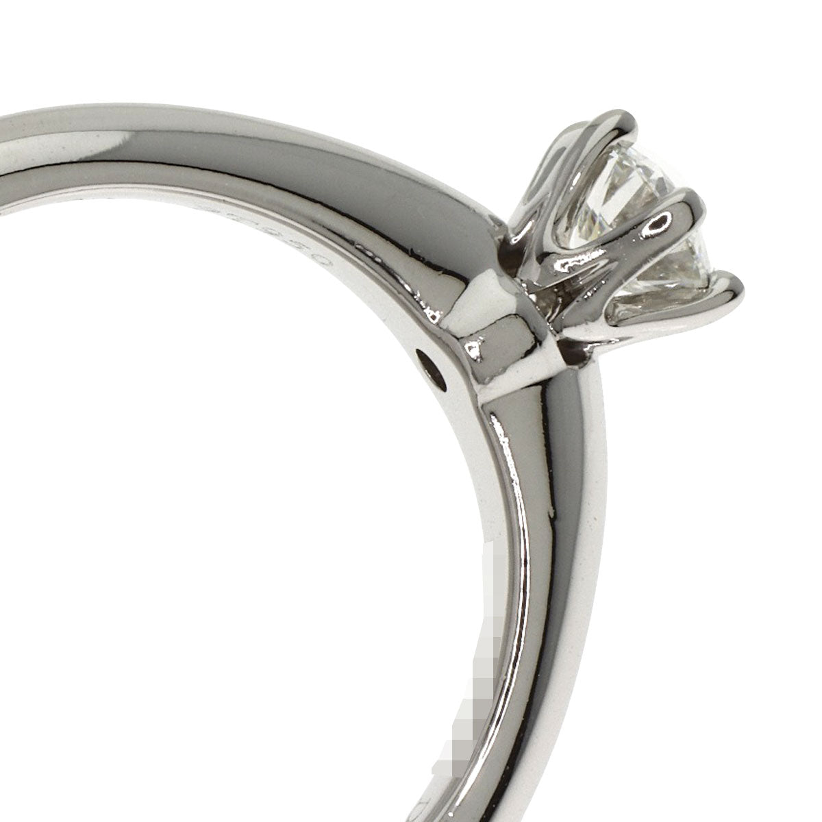 TIFFANY&Co. Solitaire 1P Diamond Ring Platinum PT950 Ladies [Used]