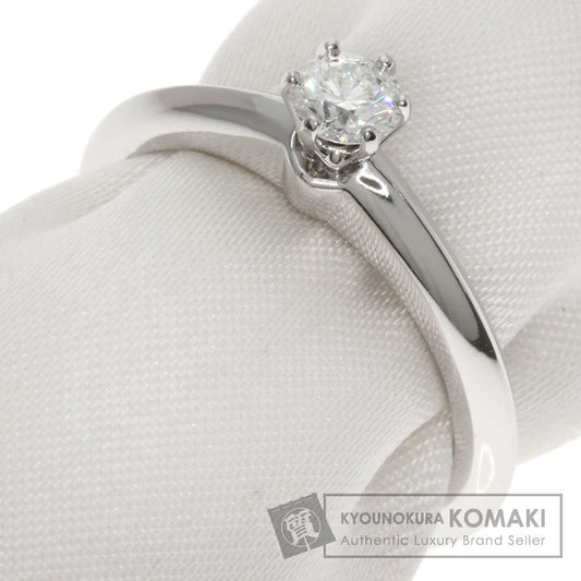 TIFFANY&Co. Solitaire Diamond Ring Platinum PT950 Ladies [Used]